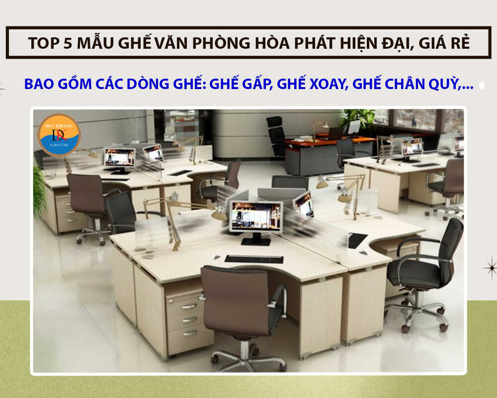 TOP 5 mẫu ghế văn phòng Hòa Phát hiện đại, giá rẻ năm 2024