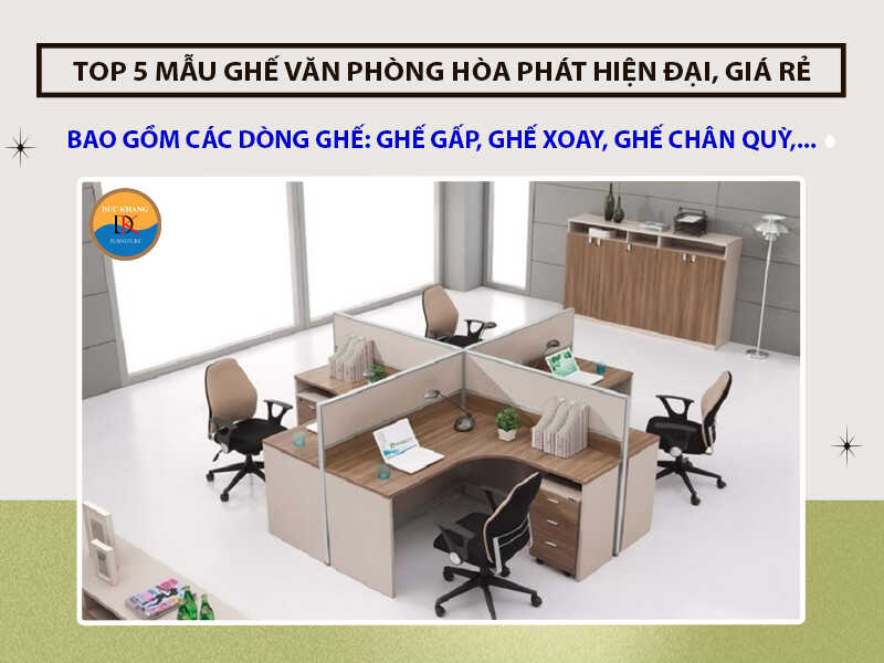 TOP 5 mẫu ghế văn phòng Hòa Phát hiện đại, giá rẻ năm 2024