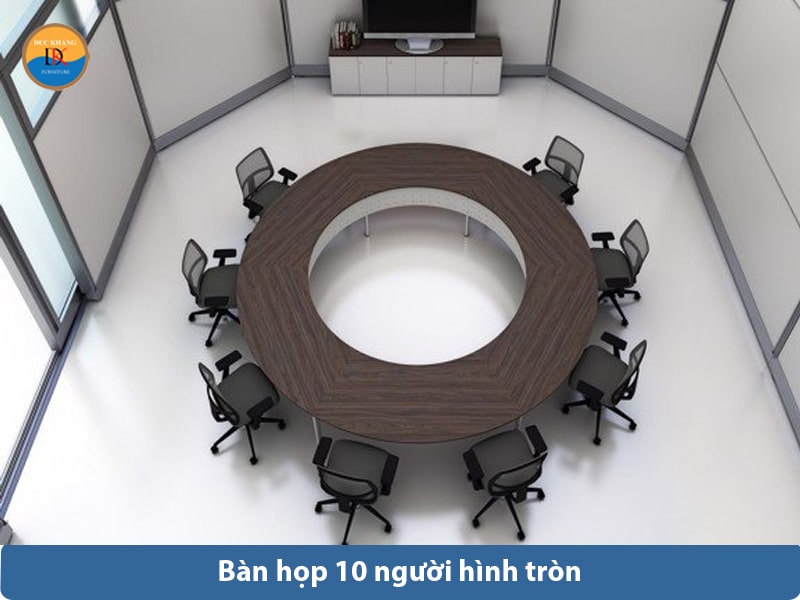 Bàn họp 10 người hình tròn