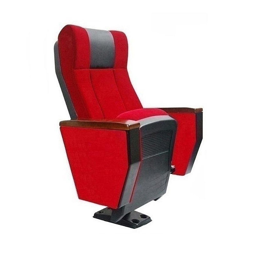 Ghế hội trường nhập khẩu chân trụ bám sàn, đệm mút bọc nỉ đỏ DK-NK27 Ghế hội trường nhập khẩu chân trụ bám sàn, đệm mút bọc nỉ đỏ DK-NK27