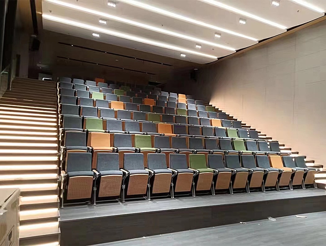 Ghế hội trường nhập khẩu có bàn viết, chân bám sàn chữ Z kèm bàn viết WH8025 Ghế hội trường nhập khẩu có bàn viết, chân bám sàn chữ Z kèm bàn viết WH8025