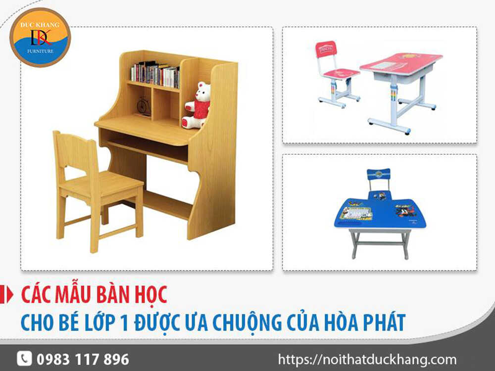 Các mẫu bàn học cho bé lớp 1 được ưa chuộng của Hòa Phát