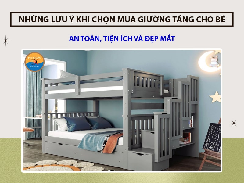 Những lưu ý khi chọn mua giường tầng cho bé