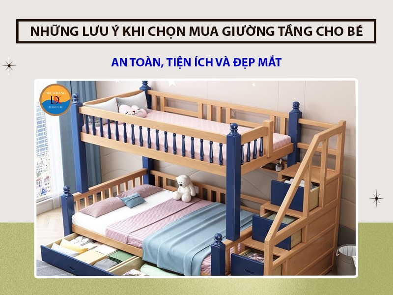 Những lưu ý khi chọn mua giường tầng cho bé