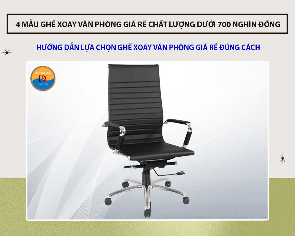 GX19C-HK – Ghế xoay văn phòng 190 chân hợp kim có bánh