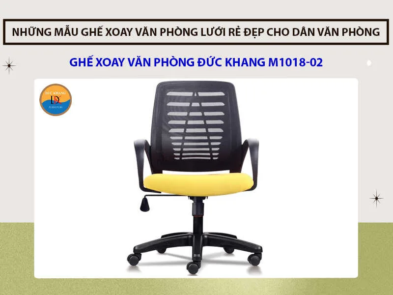 Ghế xoay văn phòng Đức Khang M1018-02 Ghế xoay văn phòng Đức Khang M1018-02