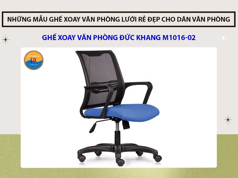 Ghế xoay văn phòng Đức Khang M1016-02 Ghế xoay văn phòng Đức Khang M1016-02