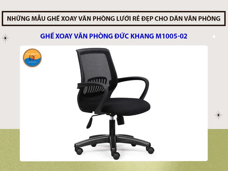 Ghế xoay văn phòng Đức Khang M1005-02 Ghế xoay văn phòng Đức Khang M1005-02