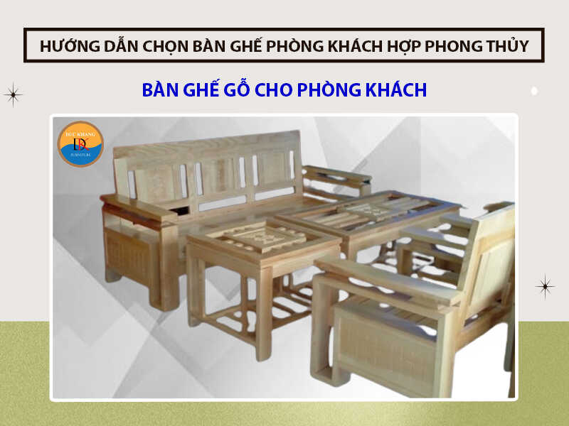 Bàn ghế gỗ phòng khách DK EPK-216