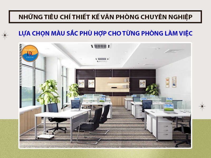 Lựa chọn màu sắc phù hợp cho từng phòng làm việc