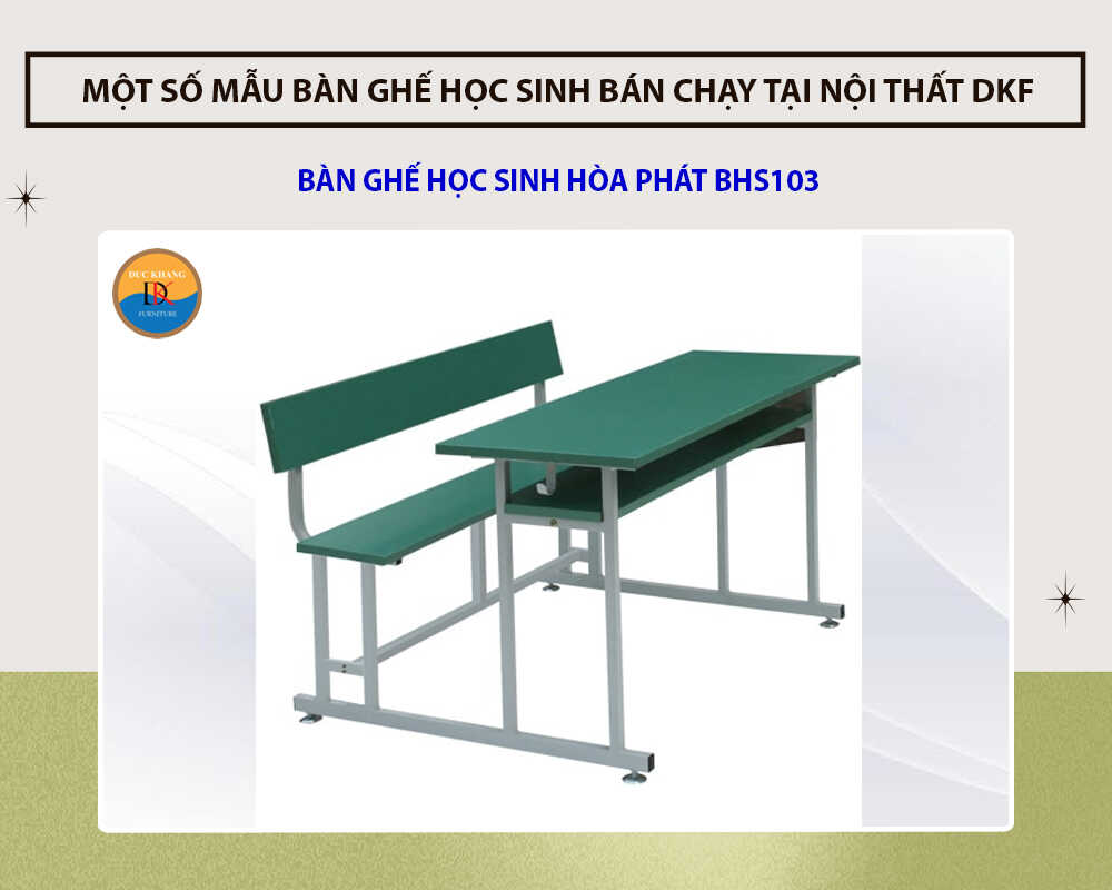 Bàn ghế học sinh Hòa Phát BHS103