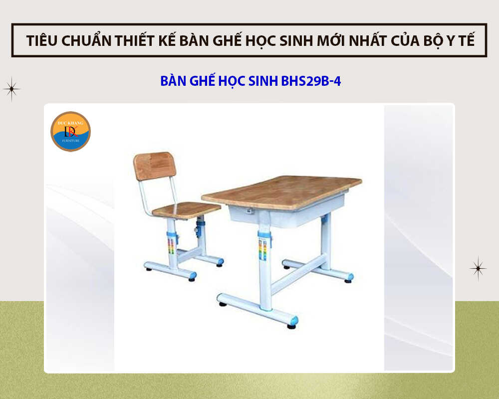 Bàn ghế học sinh BHS29B-4