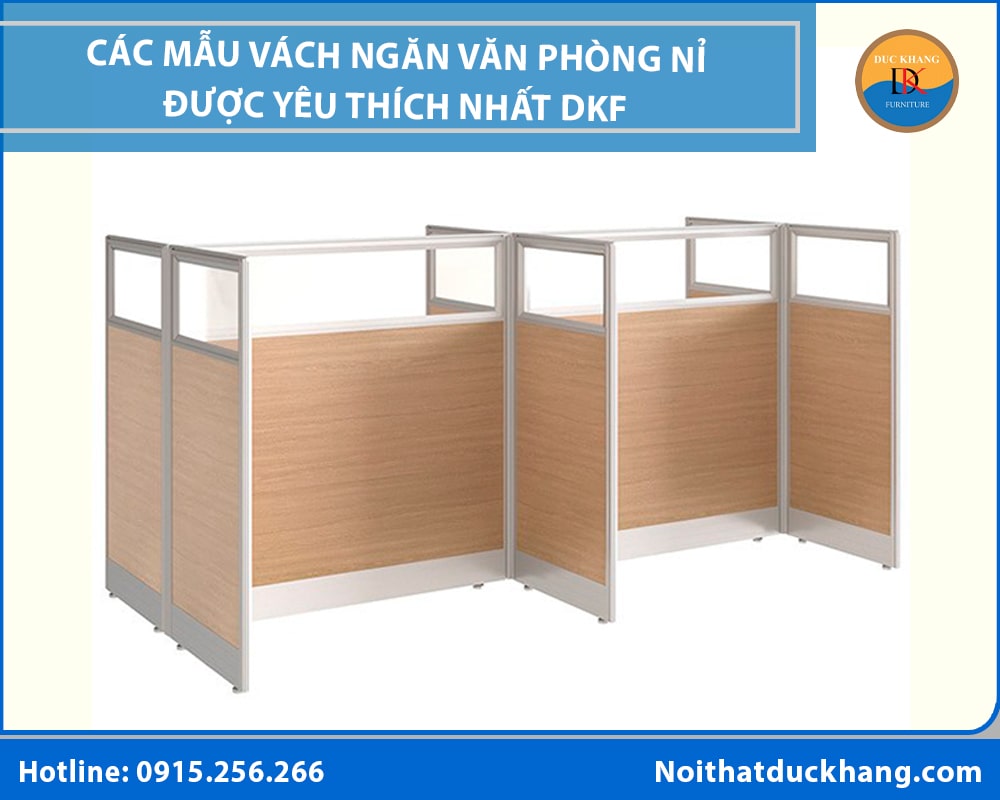 Các mẫu vách ngăn văn phòng nỉ được yêu thích nhất Đức Khang