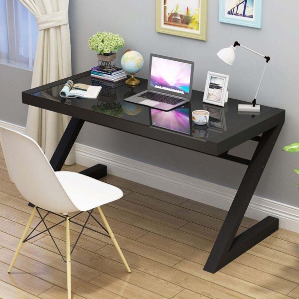 Bàn làm việc chân sắt chữ Z 1m2 mặt gỗ công nghiệp sang trọng DKIRZ01