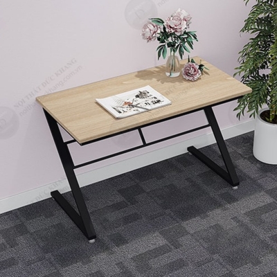 Bàn làm việc chân sắt chữ Z 1m2 mặt gỗ công nghiệp sang trọng DKIRZ01