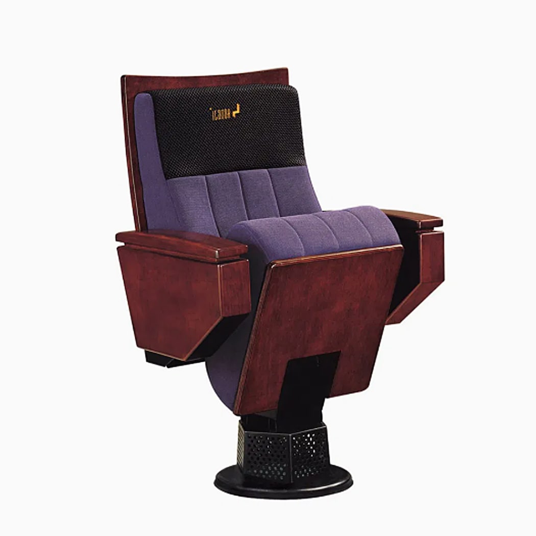 Ghế hội trường nhập khẩu chân trụ, khung gỗ, tay vịn ốp gỗ HJ801 Ghế hội trường nhập khẩu chân trụ, khung gỗ, tay vịn ốp gỗ HJ801