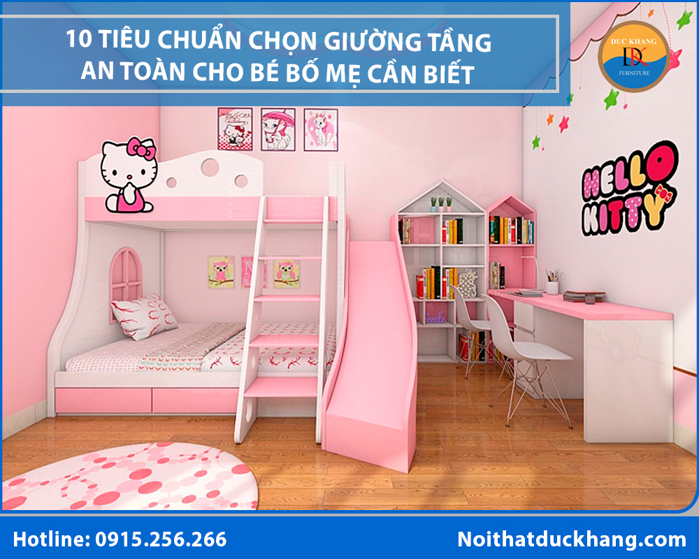 10 Tiêu chuẩn chọn giường tầng an toàn cho bé bố mẹ cần biết