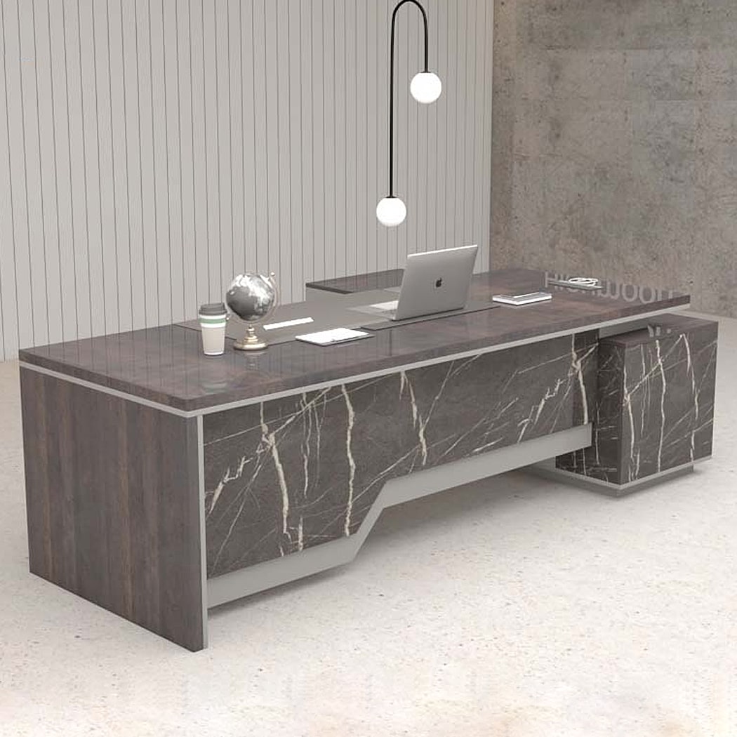 Bàn giám đốc 1m8 chữ L, chân gỗ cao cấp kèm tủ phụ Lynx DKFBGD56-G Bàn giám đốc 1m8 chữ L, chân gỗ cao cấp kèm tủ phụ Lynx DKFBGD56-G