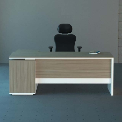 Bàn giám đốc 1m6 chữ L, kèm tủ phụ tiện lợi Nexus DKFBGD64-W