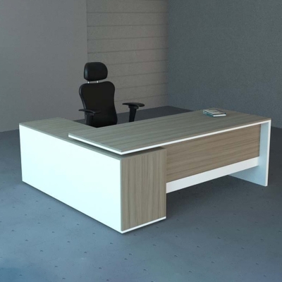 Bàn giám đốc 1m6 chữ L, kèm tủ phụ tiện lợi Nexus DKFBGD64-W