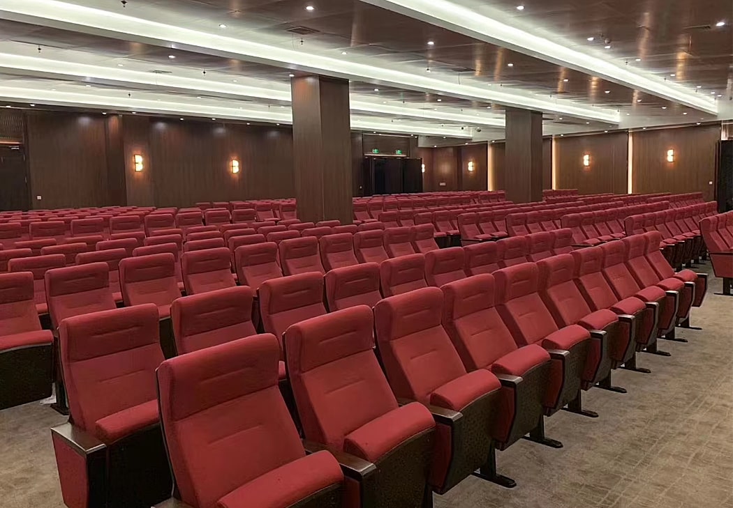 Ghế hội trường có bàn viết nhập khẩu đôi bọc nỉ, chân thép tĩnh điện WH506 Ghế hội trường có bàn viết nhập khẩu đôi bọc nỉ, chân thép tĩnh điện WH506