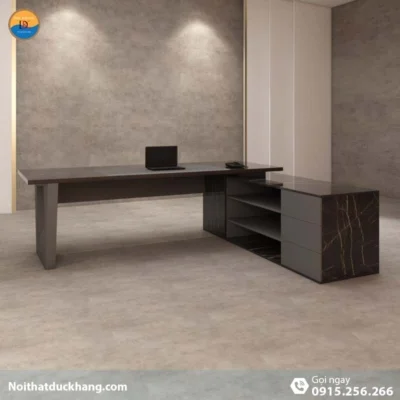 DKFBGD61-B | Bàn giám đốc Ogus gỗ công nghiệp, dáng chữ L kèm tủ tài liệu tiện lợi DKFBGD61-B | Bàn giám đốc Ogus gỗ công nghiệp, dáng chữ L kèm tủ tài liệu tiện lợi