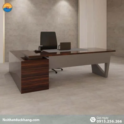 DKFBGD61-B | Bàn giám đốc Ogus gỗ công nghiệp, dáng chữ L kèm tủ tài liệu tiện lợi DKFBGD61-B | Bàn giám đốc Ogus gỗ công nghiệp, dáng chữ L kèm tủ tài liệu tiện lợi