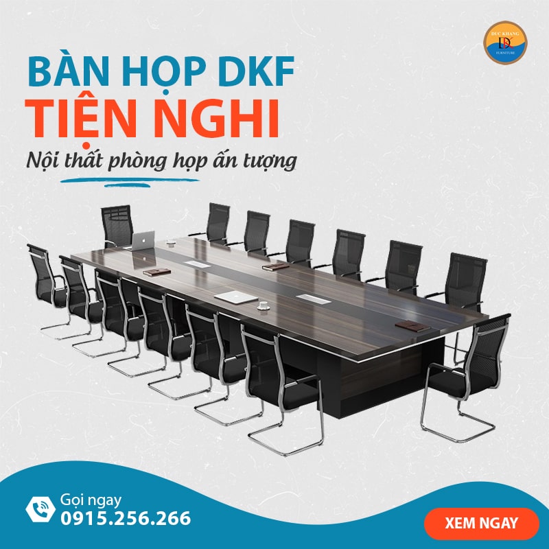 Bàn họp văn phòng DKF ấn tượng