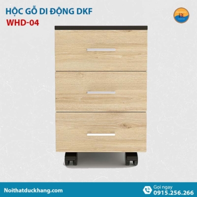 WHD-04 | Hộc tủ di động 3 ngăn, không khoá