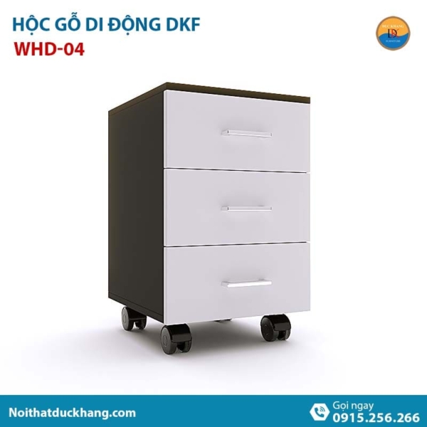 WHD-04 | Hộc tủ di động 3 ngăn, không khoá