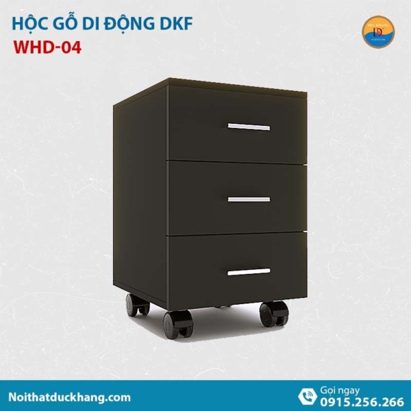 WHD-04 | Hộc tủ di động 3 ngăn, không khoá