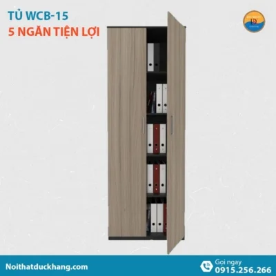 WCB-15 | Tủ tài liệu DKF 2 cánh kín, gỗ công nghiệp bền bỉ