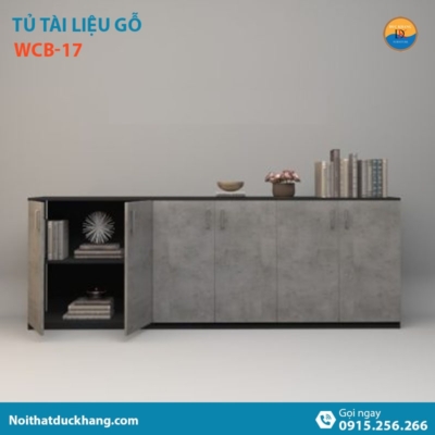 WCB-17 | Tủ tài liệu thấp 6 cánh mở, gỗ công nghiệp bền bỉ
