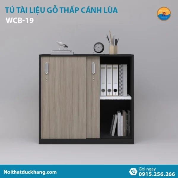 WCB-19 | Tủ tài liệu thấp DKF 2 cánh lùa tiện lợi WCB-19 | Tủ tài liệu thấp DKF 2 cánh lùa tiện lợi