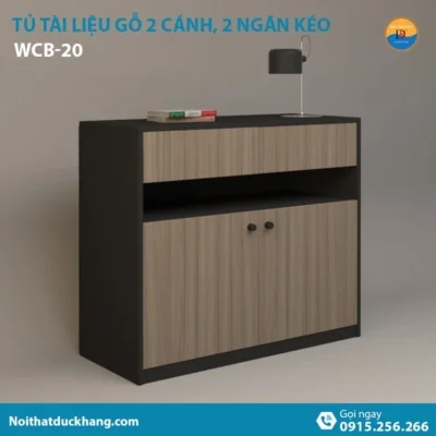 WCB-20 | Tủ tài liệu thấp 2 cánh mở và 2 ngăn kéo tiện lợi WCB-20 | Tủ tài liệu thấp 2 cánh mở và 2 ngăn kéo tiện lợi