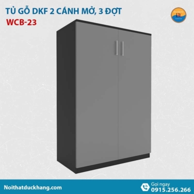 WCB-23 | Tủ tài liệu thấp 2 cánh mở, gỗ công nghiệp