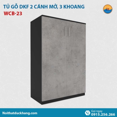 WCB-23 | Tủ tài liệu thấp 2 cánh mở, gỗ công nghiệp