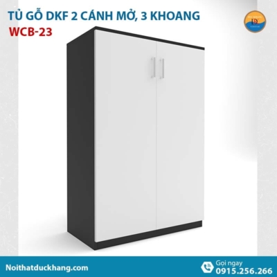 WCB-23 | Tủ tài liệu thấp 2 cánh mở, gỗ công nghiệp