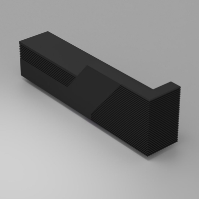 Quầy lễ tân chữ I kèm hộc tủ di động đa năng Peanut DKFQLT32-B