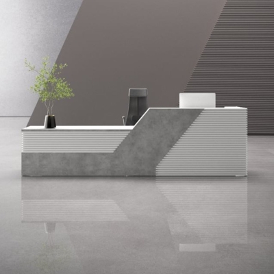 Quầy lễ tân chữ I kèm hộc tủ di động đa năng Peanut DKFQLT32-B