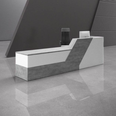 Quầy lễ tân chữ I kèm hộc tủ di động đa năng Peanut DKFQLT32-B