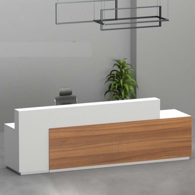 Quầy lễ tân chữ I dành cho 2 người kèm hộc di động Leath DKFQLT38-G