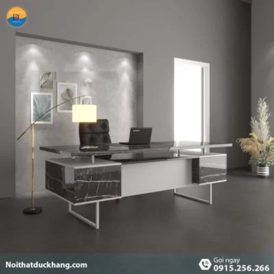 DKFBGD70-W | Bàn giám đốc Emondi chân sắt, màu xám DKFBGD70-W | Bàn giám đốc Emondi chân sắt, màu xám