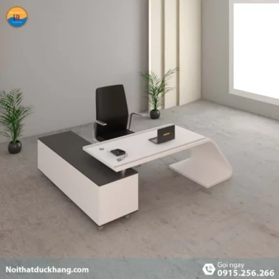DKFBGD71 | Bàn làm việc giám đốc Arch chân cong độc đáo kèm tủ tài liệu DKFBGD71 | Bàn làm việc giám đốc Arch chân cong độc đáo kèm tủ tài liệu