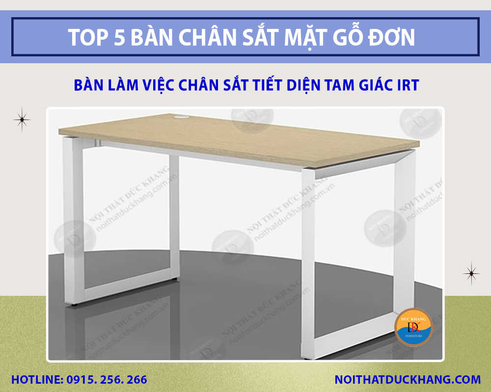 Top 20+ mẫu bàn làm việc chân sắt mặt gỗ đẹp năm 2025 Top 20+ mẫu bàn làm việc chân sắt mặt gỗ đẹp năm 2025