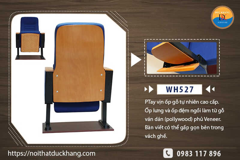 Ghế hội trường nhập khẩu WH527