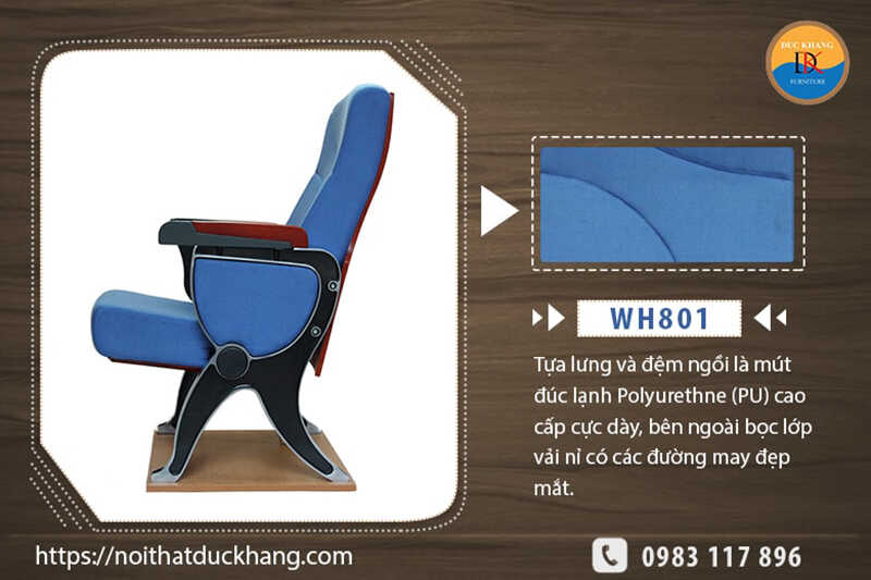 Ghế hội trường nhập khẩu WH801