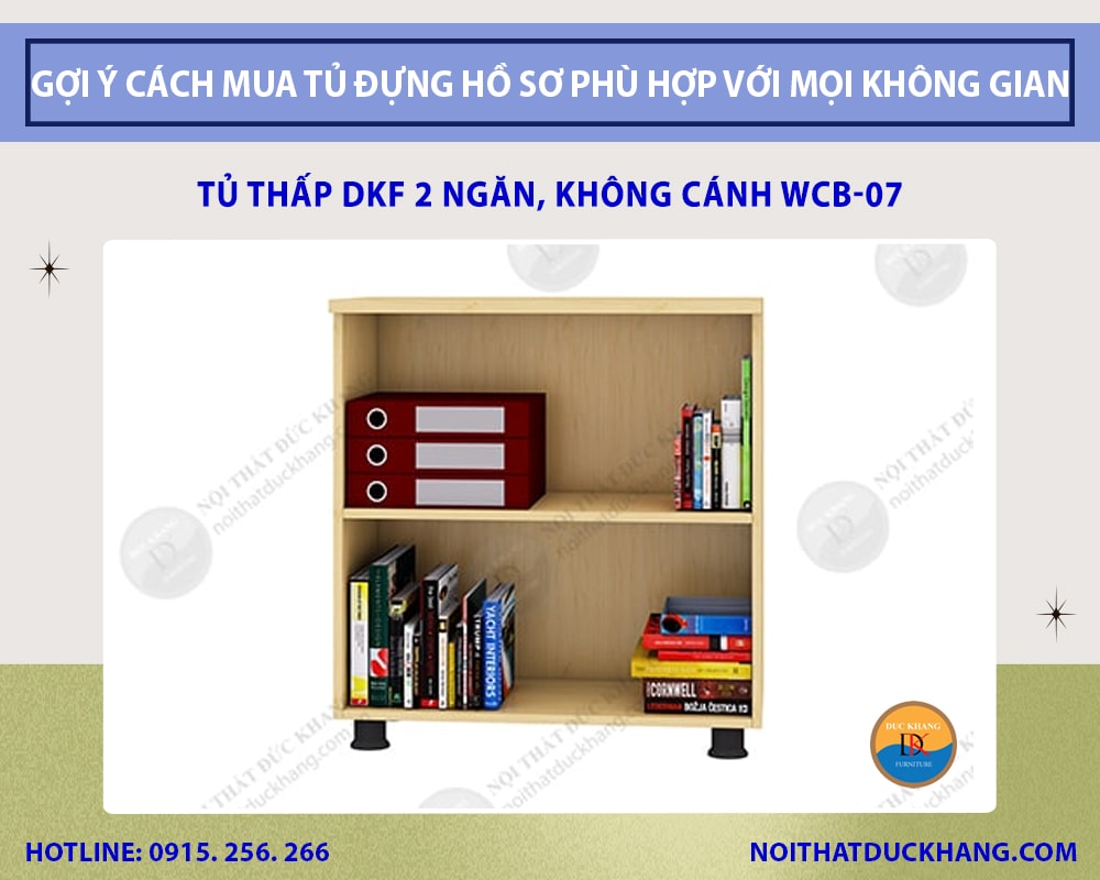 Tủ thấp DKF 2 ngăn, không cánh WCB-07 Tủ thấp DKF 2 ngăn, không cánh WCB-07