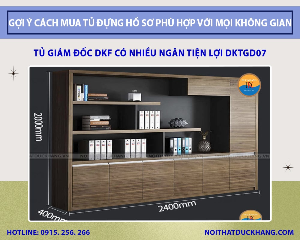 Tủ giám đốc DKF thiết kế cánh tủ thông minh, có nhiều ngăn tiện lợi DKTGD07 Tủ giám đốc DKF thiết kế cánh tủ thông minh, có nhiều ngăn tiện lợi DKTGD07