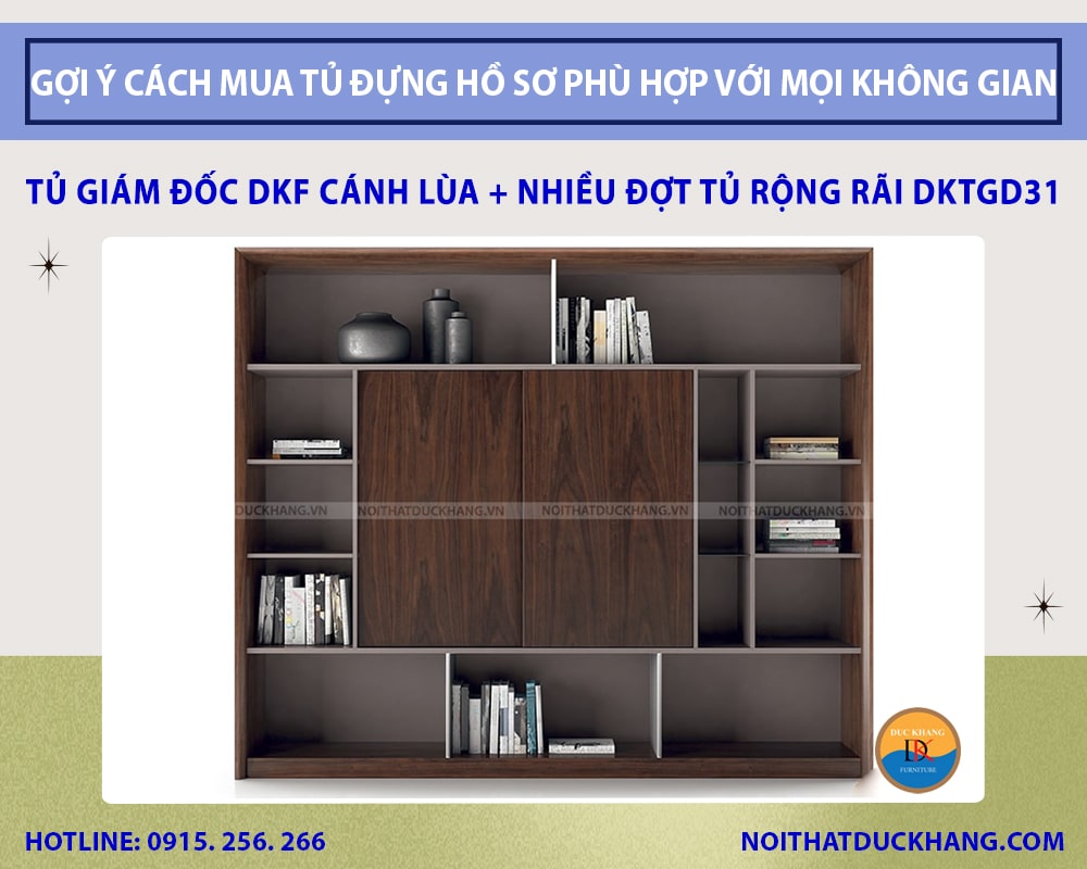 Tủ giám đốc DKF có khoang cánh lùa + nhiều đợt tủ rộng rãi DKTGD31 Tủ giám đốc DKF có khoang cánh lùa + nhiều đợt tủ rộng rãi DKTGD31